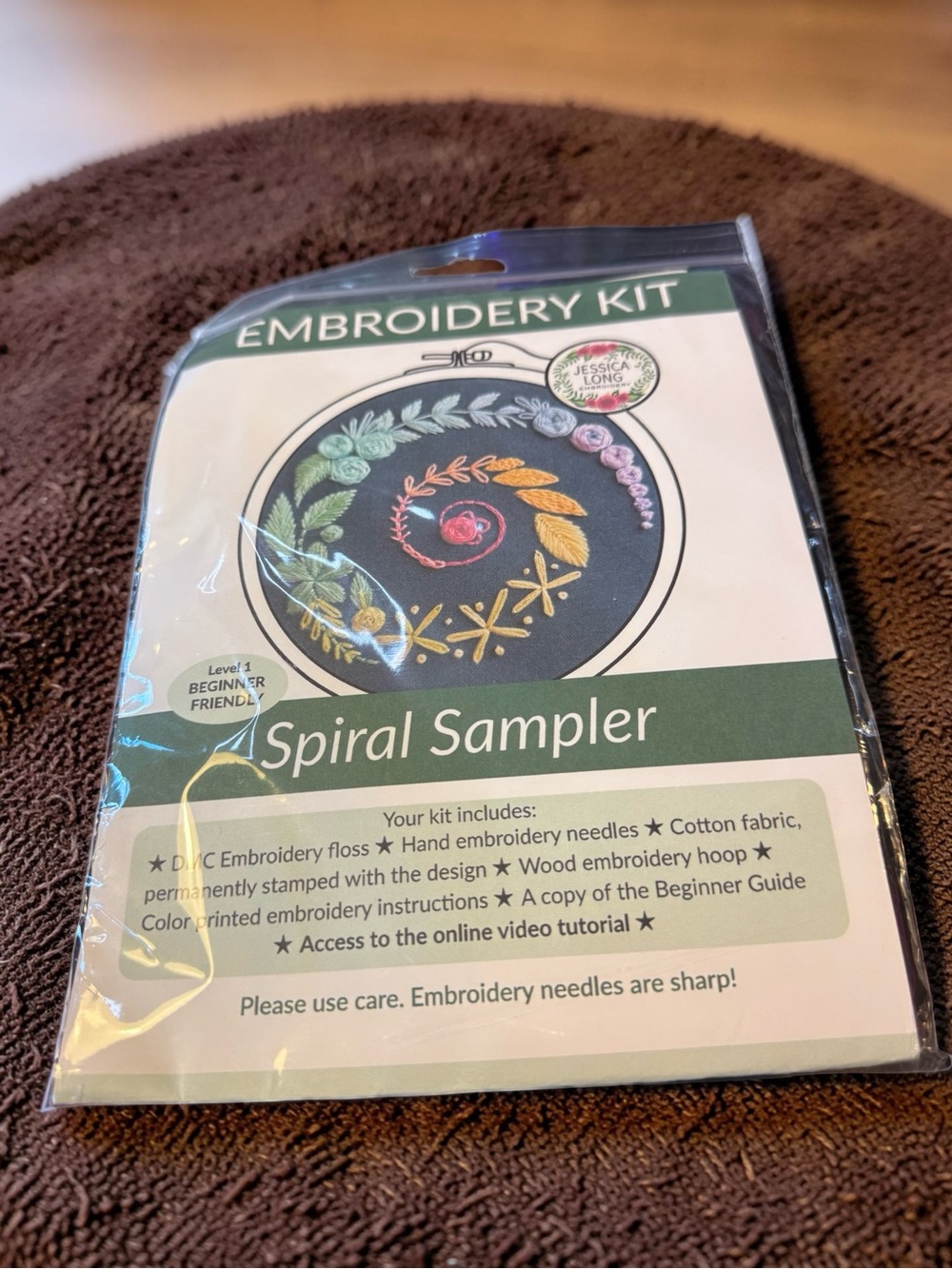 Spiral Sampler Embroidery Kit - Multicolor